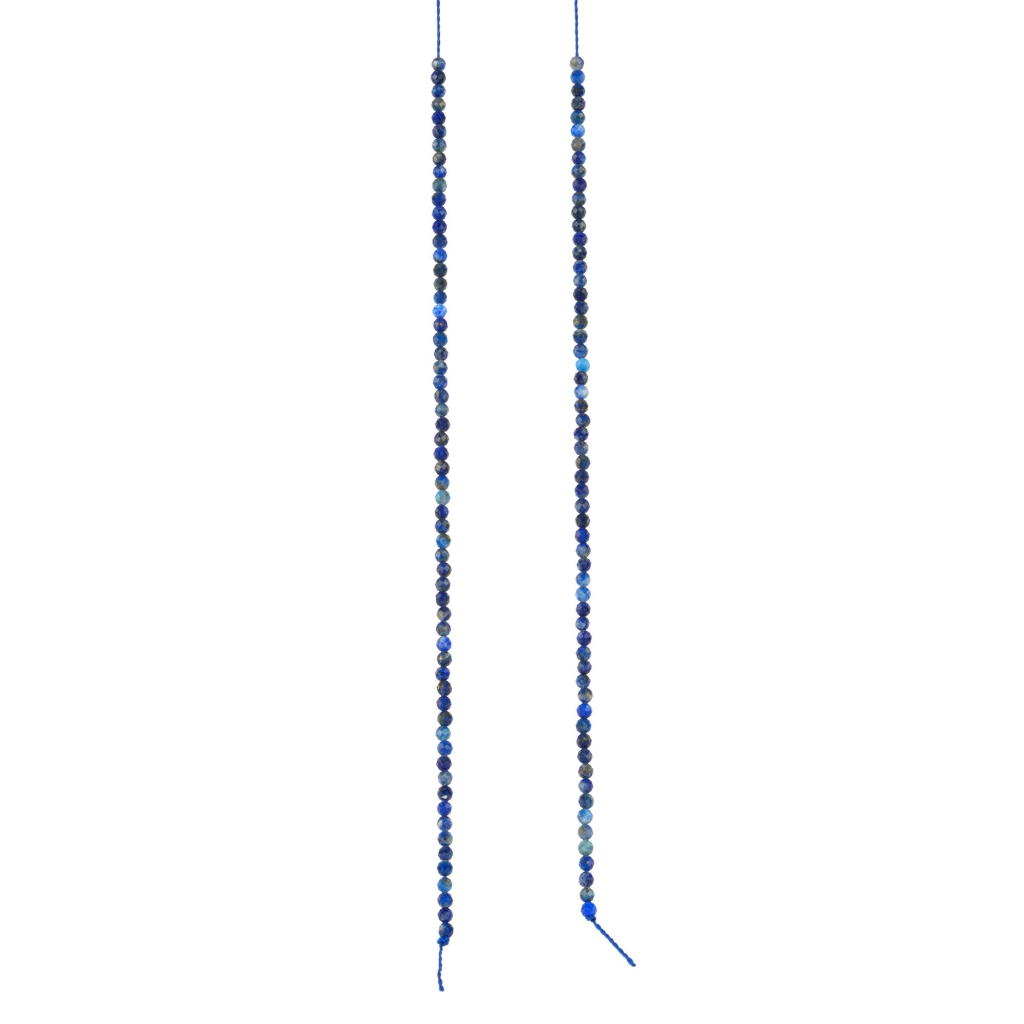 Dyed Lapis Faceted Round Beads, 2mm by Bead Landing™